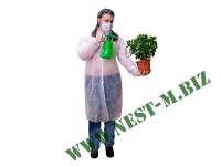 Халат одноразовый  на кнопках